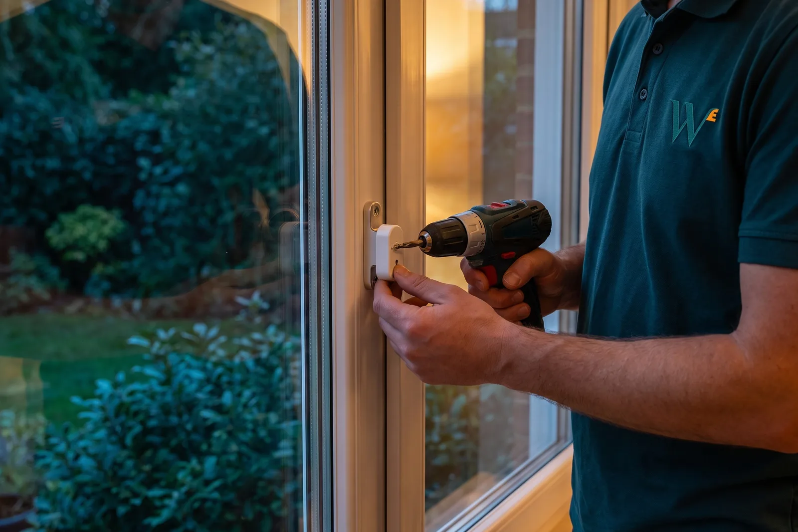 Einbruchschutz am Fenster: Fachbetrieb montiert eine aufschraubbare Fenstersicherung